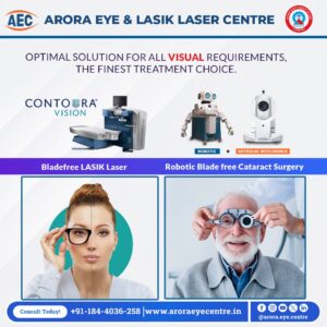 Bladefree Lasik Laser and Robotic Blade free Cataract Surgery at Best Eye Hospital in Karnal: Arora eye centre