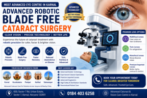 Robotic Blade Free Cataract Surgery in Karnal – Most Advanced Eye Centre for Cataract Treatment