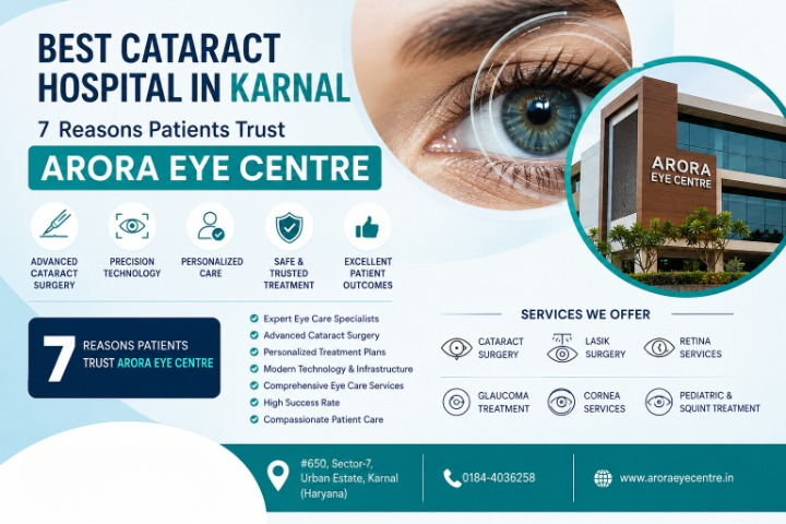 Best Cataract Hospital in Karnal: 7 Reasons Patients Trust Arora Eye Centre