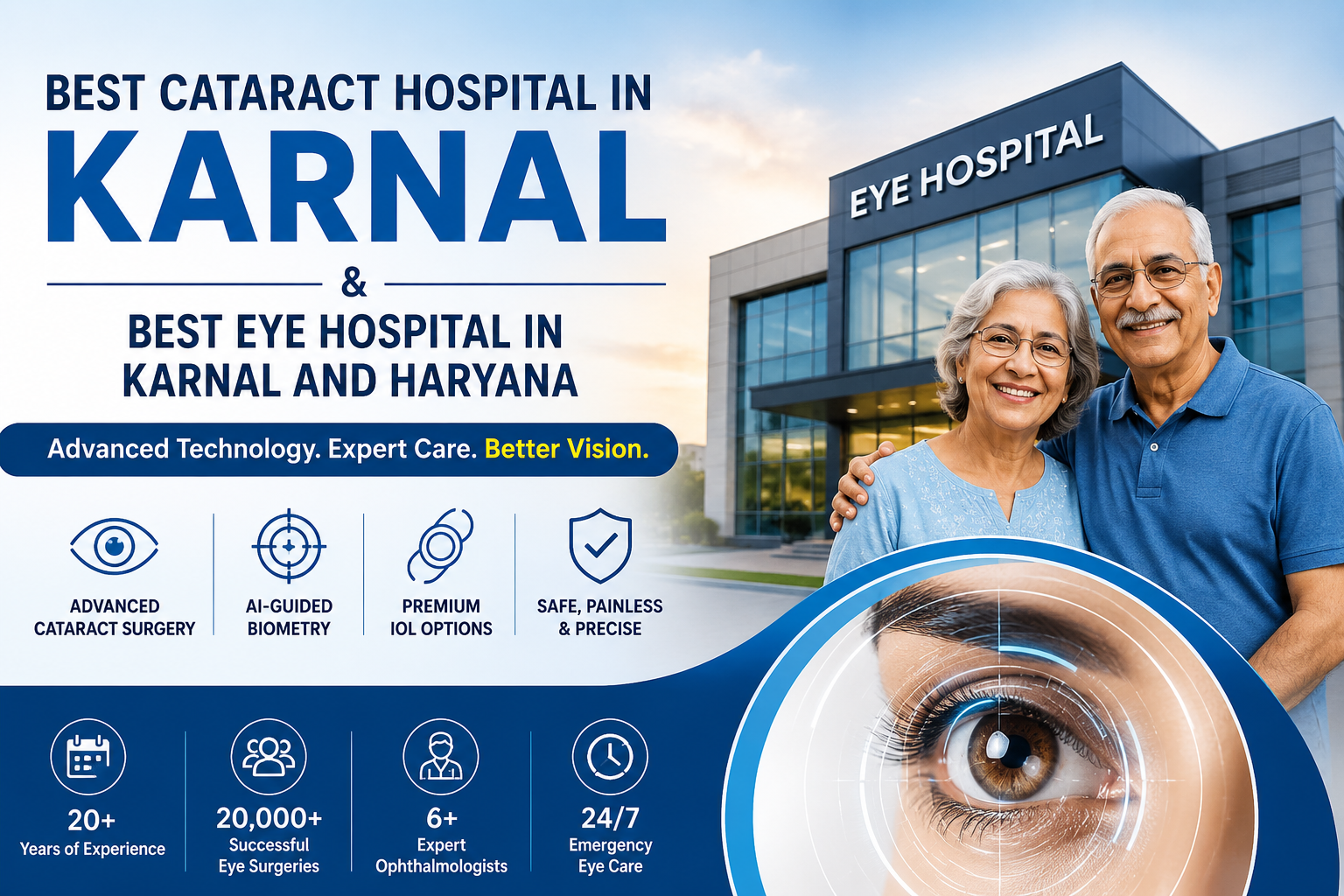 Best Cataract Hospital in Karnal | AI-Guided Surgery & Premium IOLs